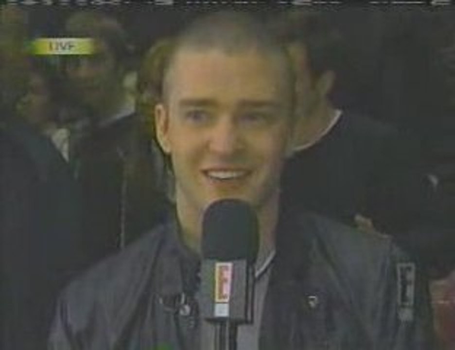 Justin Timberlake Grammy E News Live 2002