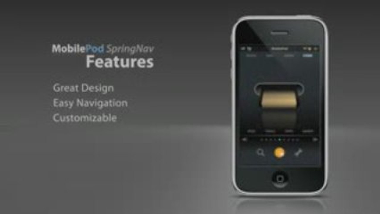 MobilePod SpringNav pour iPhone et iPod Touch