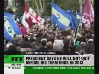 Géorgie: 3ième jour de manif contre Saakashvili