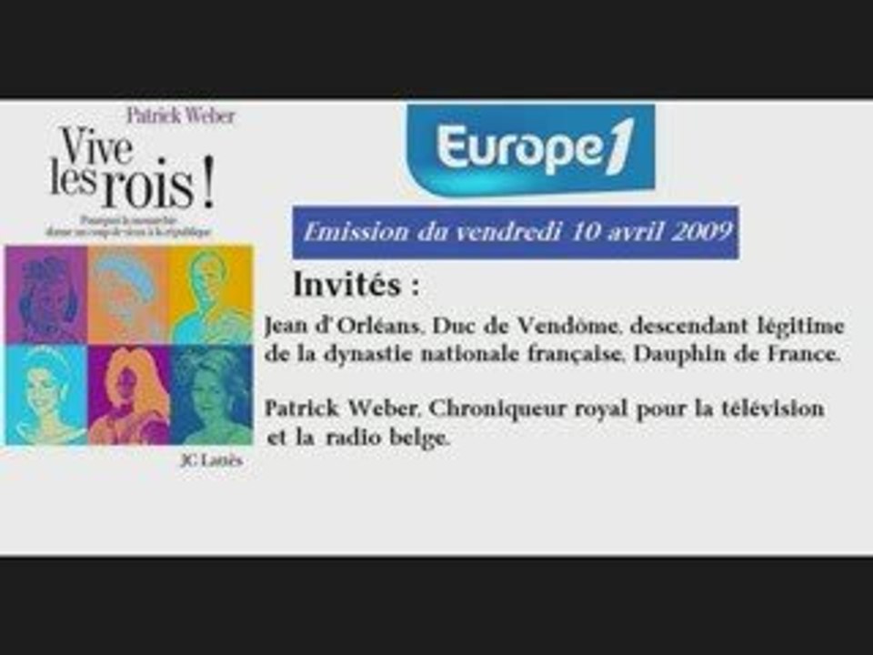 Le prince Jean de France sur Europe