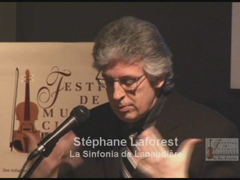 FMCBR Point presse 2009 Stéphane Laforest - concert bénéfice