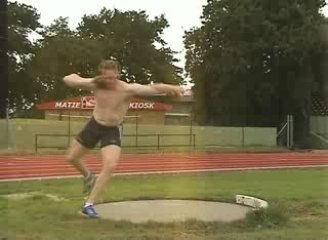 Rutger Smith entrainement  lancer de poids