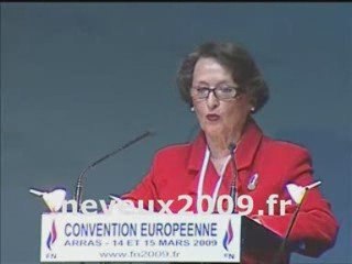 DISCOURS DE LA CONVENTION EUROPÉENNE DU FRONT NATIONAL