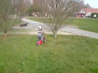 Petit rider et grande descente 3ans et demie