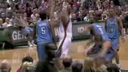 NBA Dan Gadzuric moves everyone out of the way and flushes i