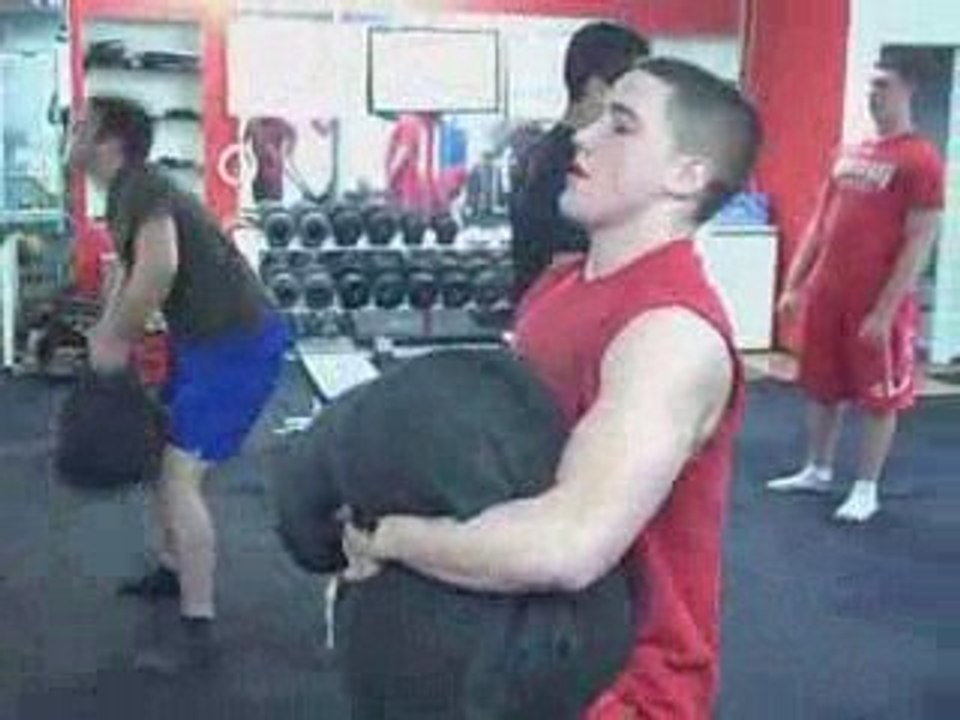 Underground Strength Training with Sandbags, Bodyweight T...