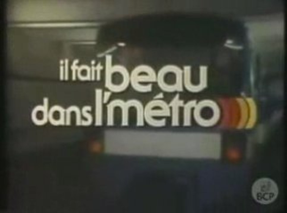 Pub pour le métro à Montréal 1976