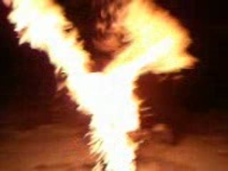 premier éssai du burn enflamé