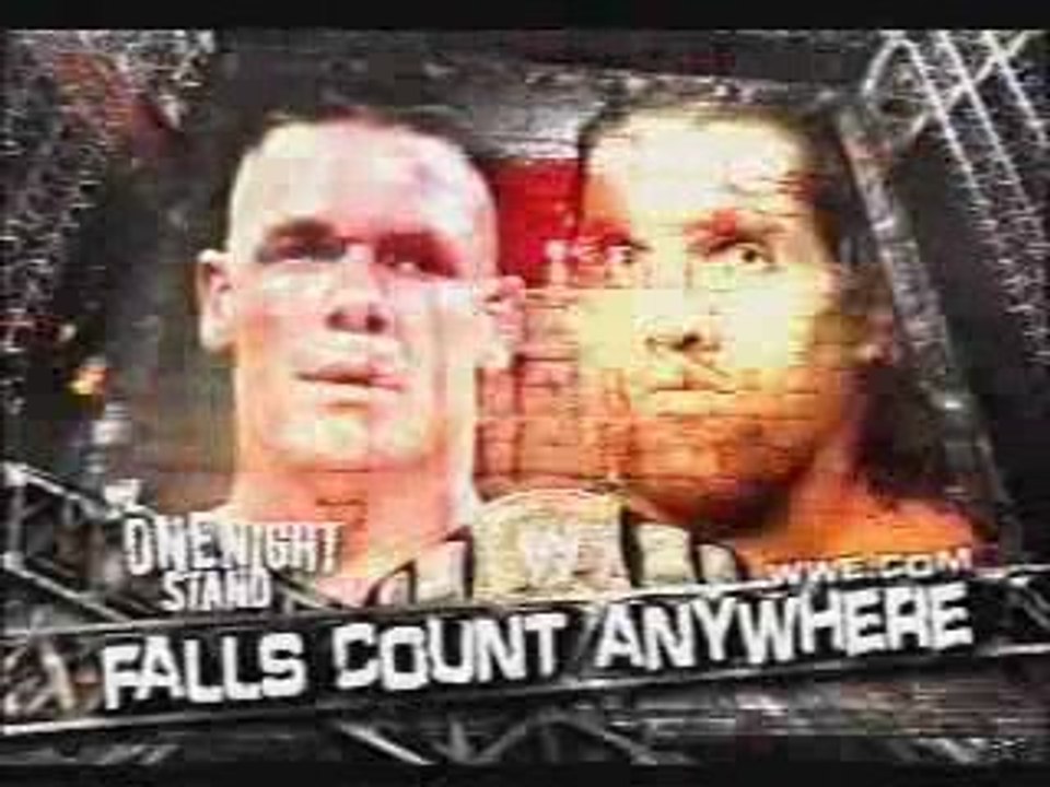 WWE One Night Stand 2007 - Pinfalls Cout Anywhere Match