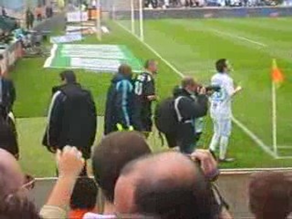 Entrée des joueurs pour le match