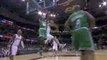 NBA LeBron James chases down Ray Allen and makes the block o