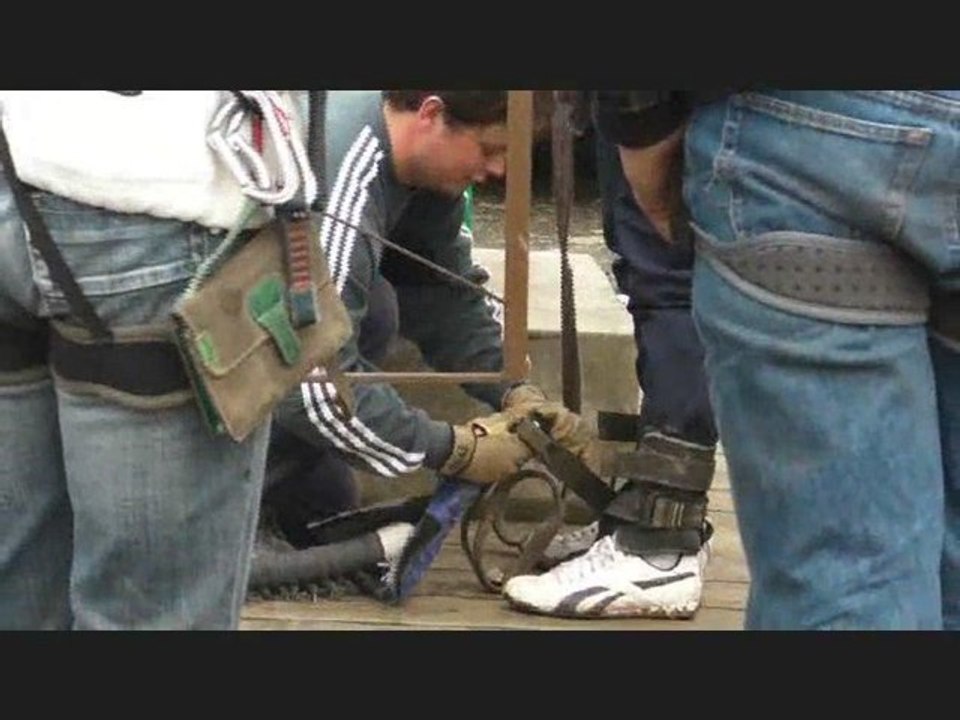 Saut a l'élastique au viaduc de Saint Georges le Gaultier