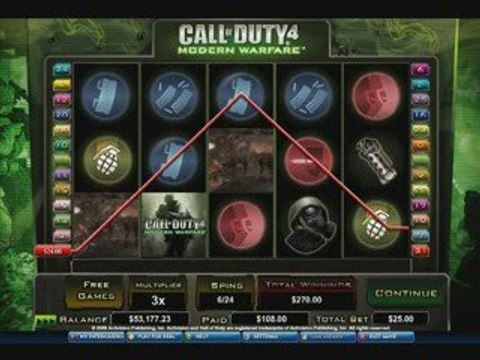 Call of Duty 4 Slots - Casinos With Call of Duty 4