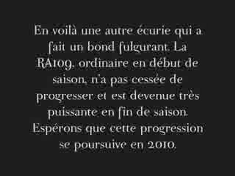 F1 Manager Gala fin de saison 2009