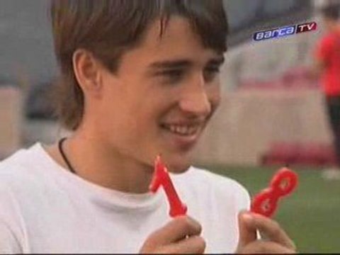 Bojan Krkic celebrates his 18th Birthday