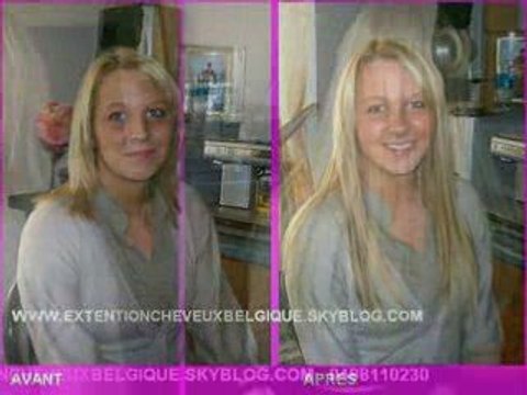 EXTENSION DE CHEVEUX A CLIPS AVANT ET APRES 2