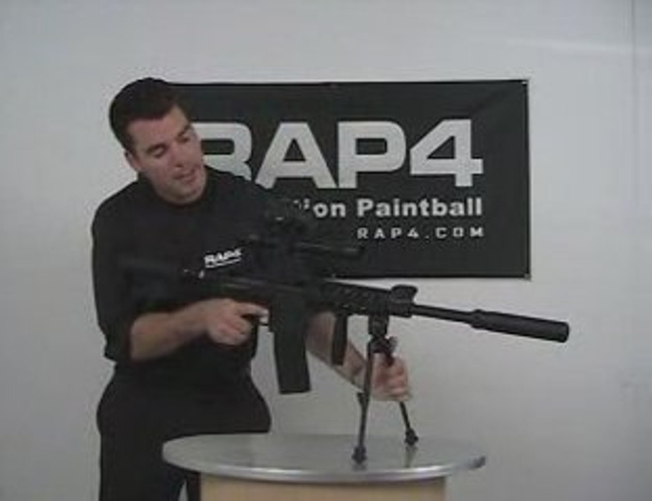 RAP4 T68 Sniper Paintball Gun Demo and Test taking out ta... video