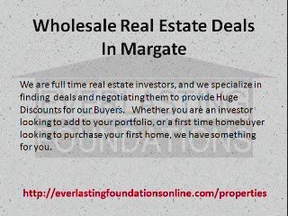 Wholesale Real Estate Deals In Margate