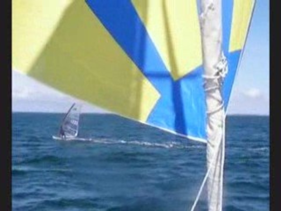 Traversée houat crouesty en planche à voile