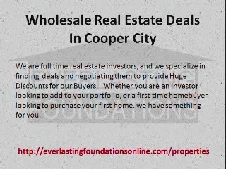 Wholesale Real Estate Deals In Cooper City