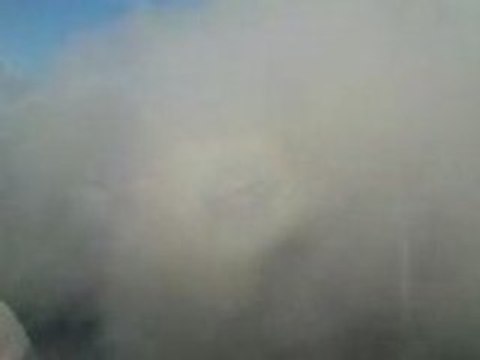 Ombre du planeur sur les nuages - Halo circulaire