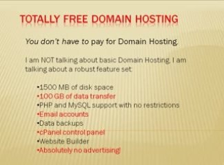 Totally Free Domain Hosting