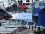 Vid��o du blocage du port de Boulogne