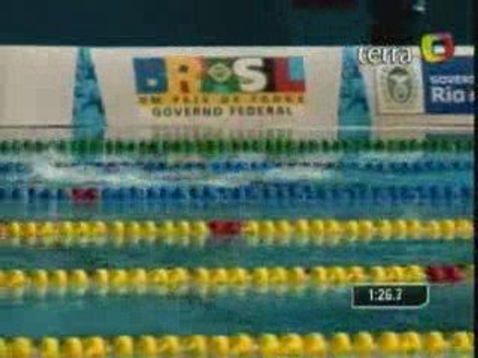 Natación Masc Brasileño supera a Mark Spitz
