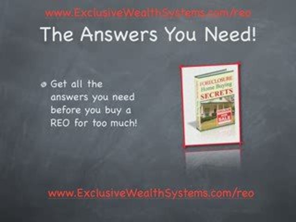 Get Foreclosure Bank Owned Homes Dirt Cheap!?