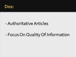 Search engine optimization made easy