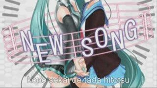 [Vocaloid][Hatsune Miku x Tissue Hime]NEW SONG+lyrics romaji