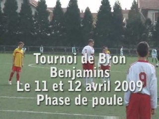 Tournoi de Bron  matchs de poule 11 avril 2009 1ère partie