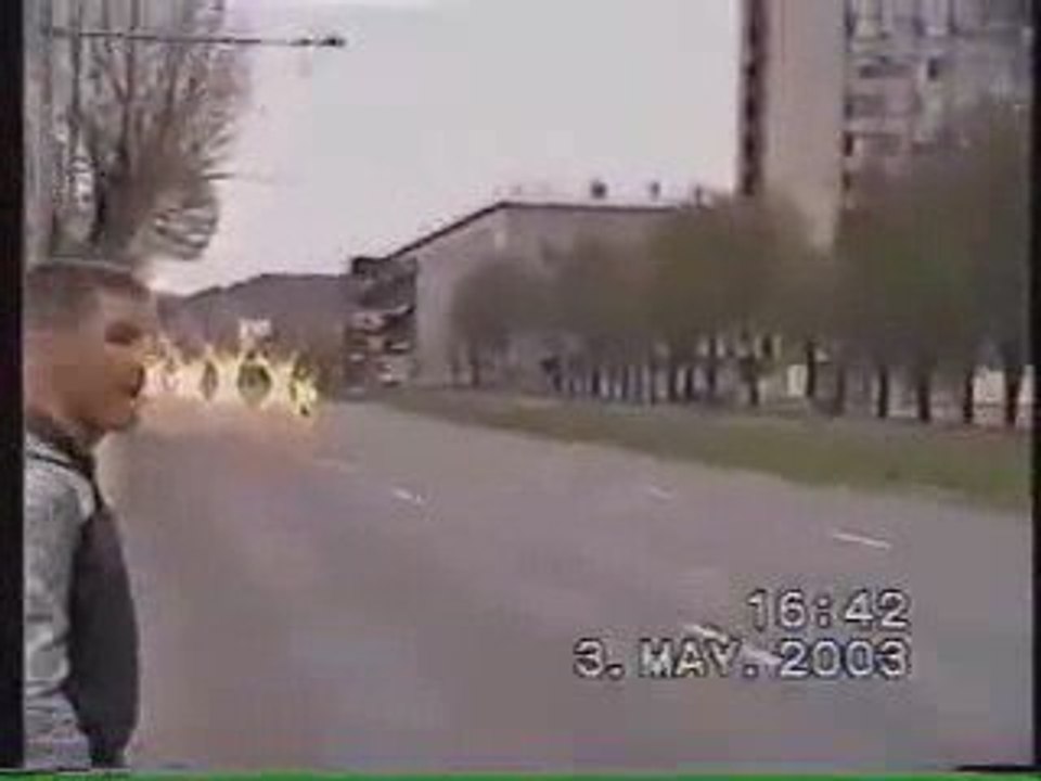 Rassemblement Motard Crash Moto Vs. Police