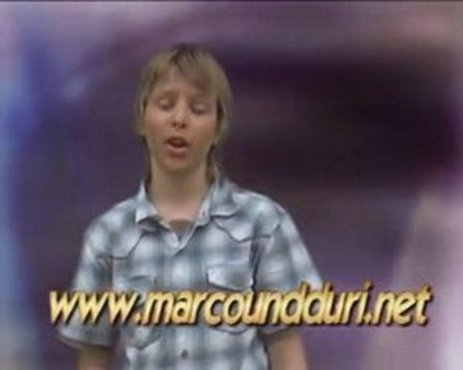 Young Marco Konegger sings ' An Angel '.