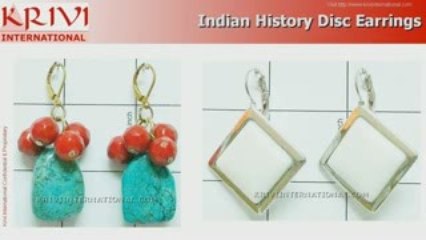 Indian History Disc Earrings Ancient Indian