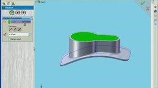 Solidworks surface design Thicken