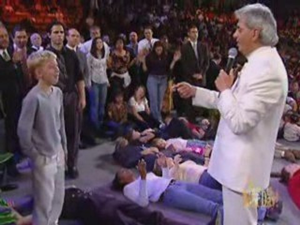 Benny Hinn - 'FIRE' Falling on Children (2)