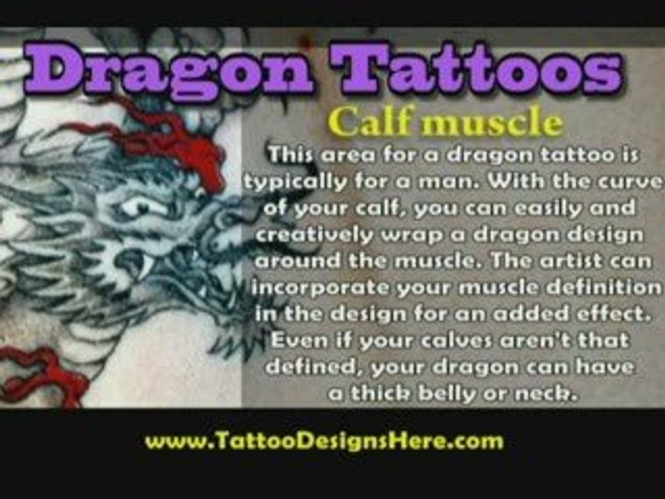 Dragon Tattoos - Coolest Places to Wear Them