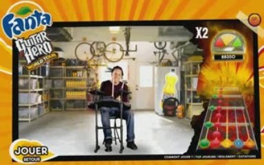Fanta Guitar Hero Wolrd Tour Eelco Batterie 125200 points