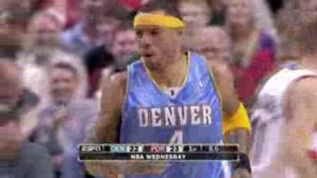 NBA Kenyon Martin follows through on a missed shot with a to