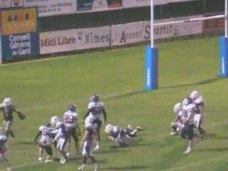 Football américain : Nîmes écrase Montpellier!