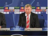 Sir Alex Ferguson after UEFA champions league