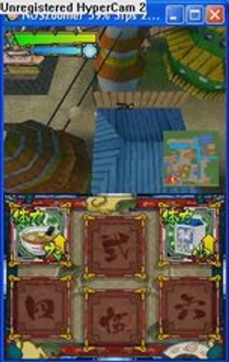 Test No$gba avec No$zoom Naruto shippuden shinobi retsuden 2