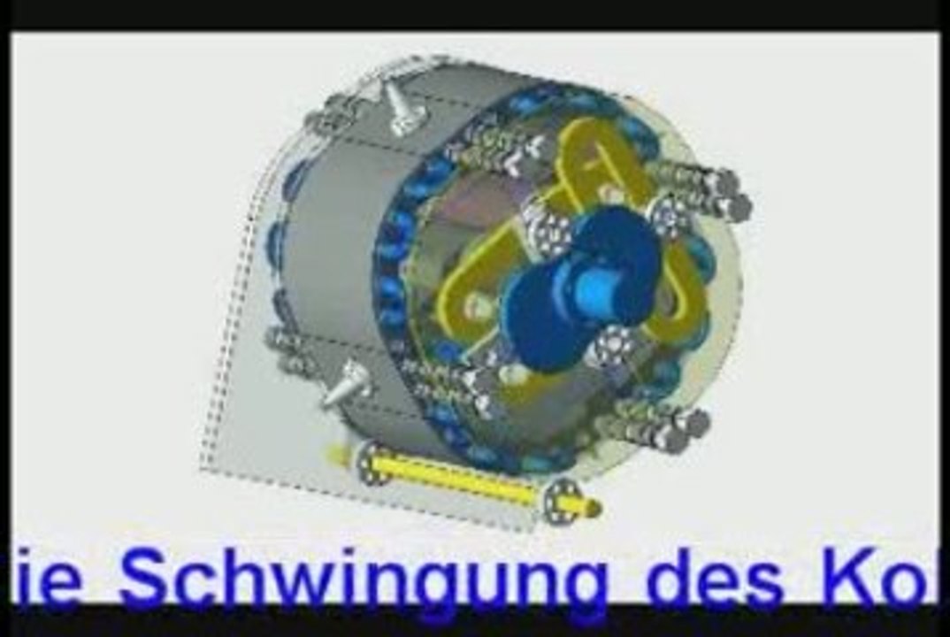 Maschine mit drehenden Kolben und gesteuerter Schwingung (MP