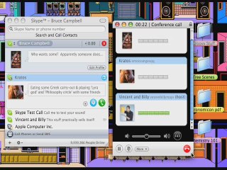 Skyping With The Stars: Kratos, Bruce Campbell, & ShamWow!
