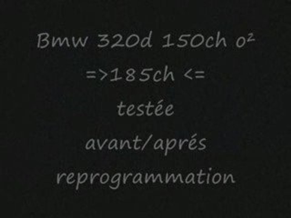Test Bmw 320d 150ch tuned o2programmation reprogrammation moteur stage 2