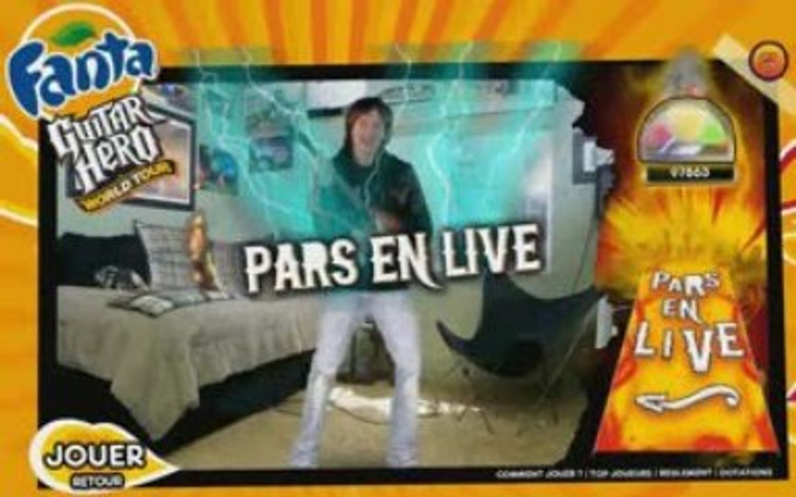 Fanta Guitar Hero Wolrd Tour Tier Guitare 161150 points