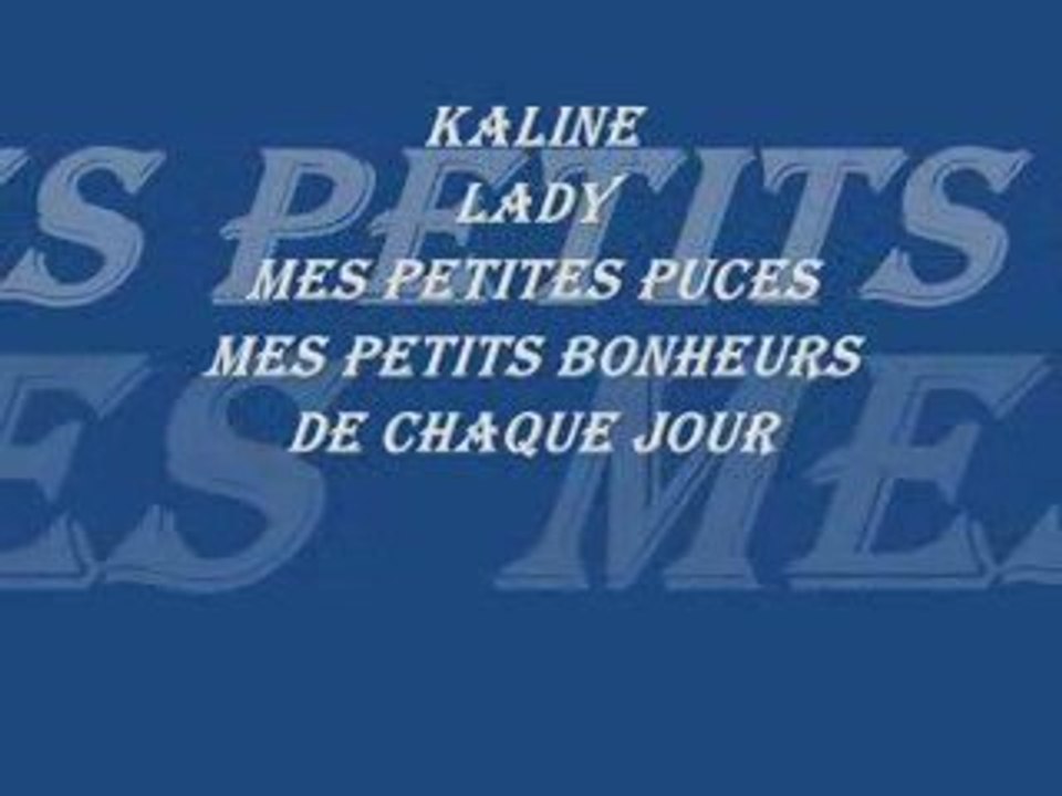 KALINE LADY MES TITES PUCES