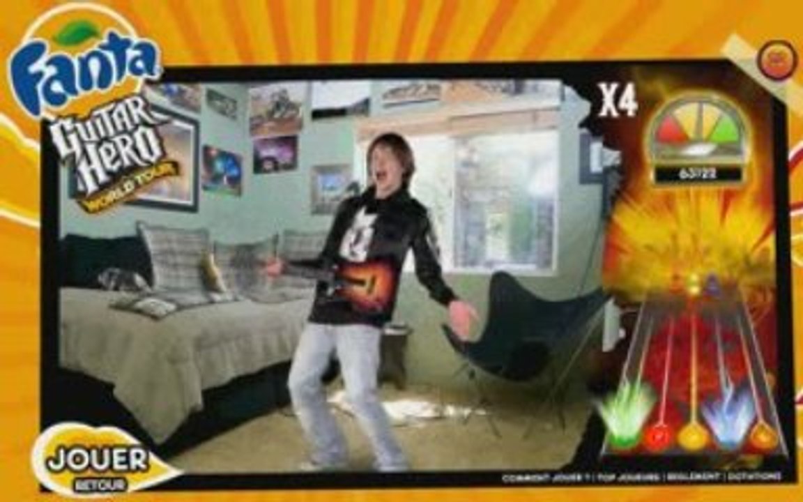 Fanta Guitar Hero Wolrd Tour Tier Guitare 153503 points