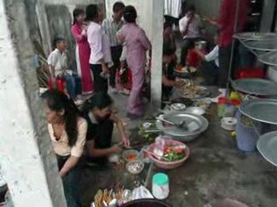 Preparation des repas du Mariage